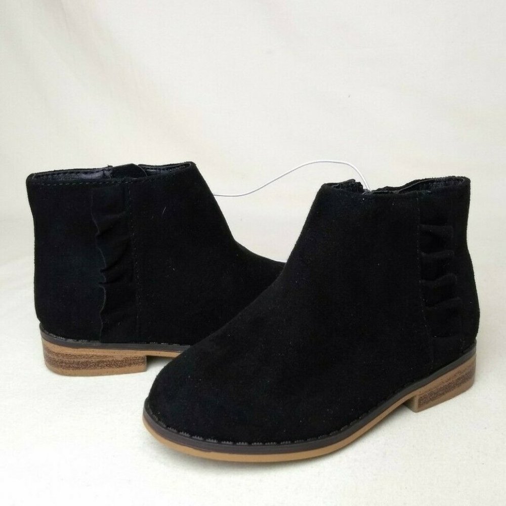 Girl's Cat & Jack Ankle Booties Boots Shoes Zip Up - Picture 2 of 9